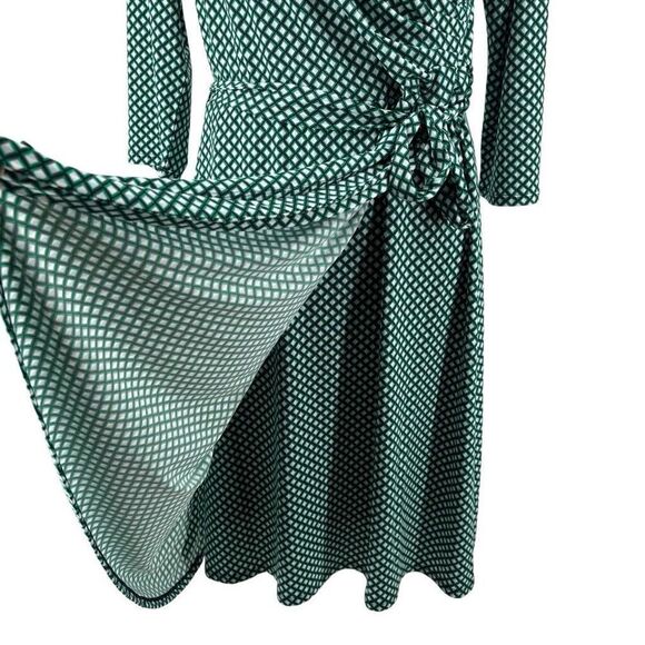41 Hawthorn Surplice Jersey‎ Long Sleeve Wrap Dress W/ Tie Belt Green Size XL - Picture 5 of 9